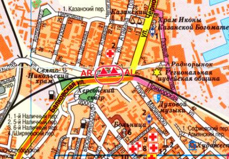 Беклайт A у Одесі, 1.8x10  Пересыпский мост схема
