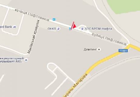 Билборд A в Херсоне Нефтяников ул., 7 схема