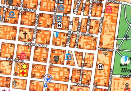 Скроллер A в Одессе Пушкинская ул.- Троицкая ул., 24 - 320289 схема