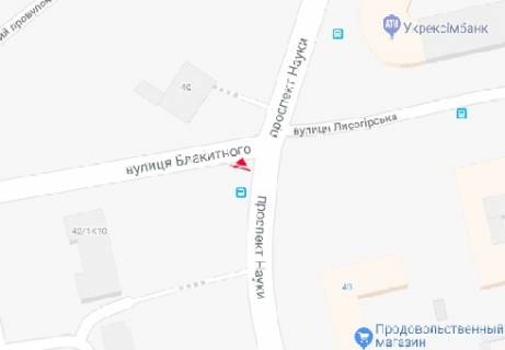 Призма A в Киеве Науки пр. - Блакитного ул. - 318261 схема