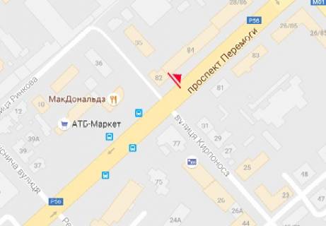 Скролер, Скрол A у Чернігові Победы пр., 82 - Кирпоноса ул. - 321485 схема