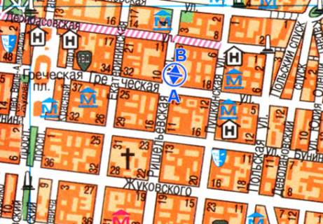 Бэклайт B в Одессе Рішельєвська вул., 9 схема