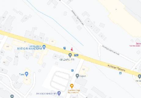 Видеоборд + в Черновцах, 2.3x3.14  Руська вул., 77 (розширення 480х336) - 481645 схема