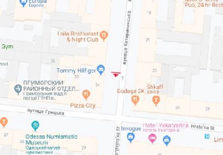 Ситилайт B в Одессе Екатерининская ул., 18 B схема