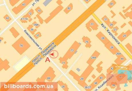 Скроллер A в Чернигове, 2.32x3.14  Победы ул., 71 - Ремесленная ул. - 37367 схема