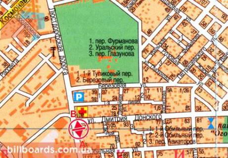 Билборд A в Одессе, 3x6  Люстдорфська дорога, 65 схема