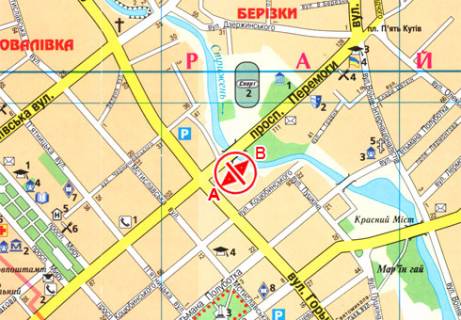 Білборд, Бігборд (Борд)  B у Чернігові, 3x6  Перемоги просп., 109 схема