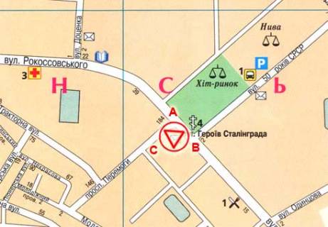 Билборд B в Чернигове, 3x6  Перемоги просп., 184 схема