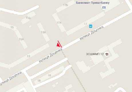 Билборд B в Чернигове, 3x6  Соборності вул.,13А-17А схема