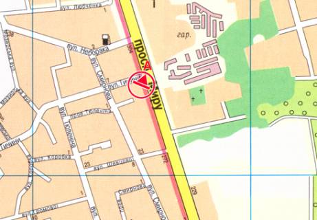 Билборд A в Чернигове, 3x6  Миру просп., 292 схема