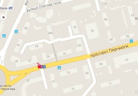 Билборд A в Чернигове, 3x6  Перемоги просп., 20 схема