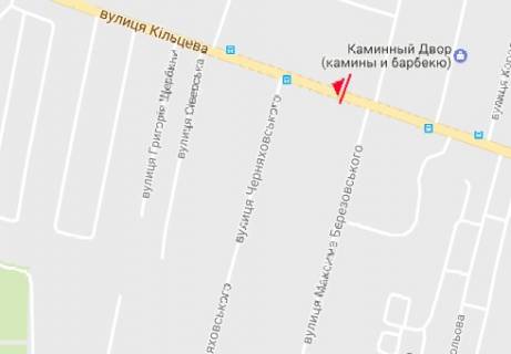 Білборд, Бігборд (Борд)  B у Чернігові Кільцева вул. - Архітектурна вул. схема