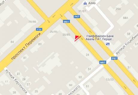 Бэклайт A в Чернигове Миру просп., 24 схема