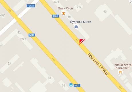 Бэклайт B в Чернигове Миру просп., 45 схема