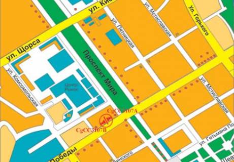 Беклайт B у Чернігові Перемоги просп., 84 схема