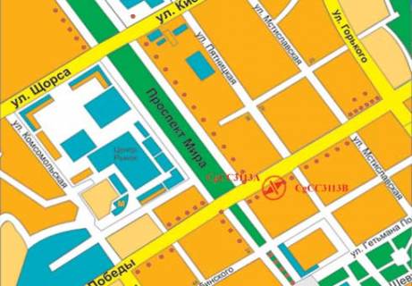 Беклайт B у Чернігові Перемоги просп., 91/20 схема