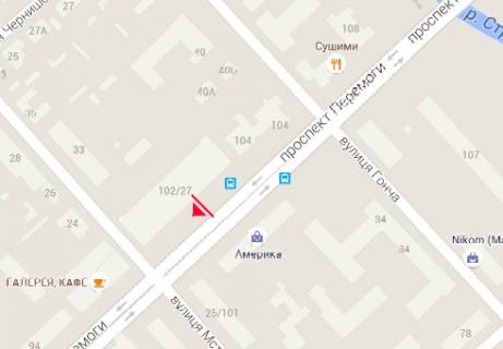 Бэклайт B в Чернигове Перемоги просп., 102/27 схема