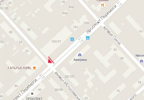 Бэклайт B в Чернигове Перемоги просп., 102/27 схема