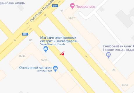 Бэклайт B в Чернигове Миру просп., 26 схема