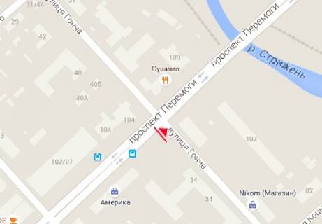 Призма B в Чернигове, 3x6  Перемоги просп. - Гонча вул. - 481752 схема