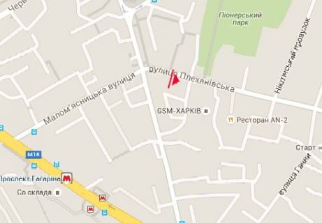 Бэклайт B в Харькове Плехановська вул., 2-5 схема