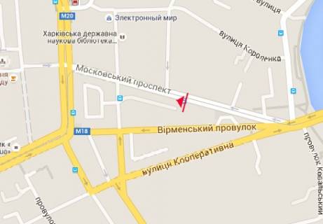 Скроллер A в Харькове, 2.32x3.14  Московский пр., 10 - 148729 схема