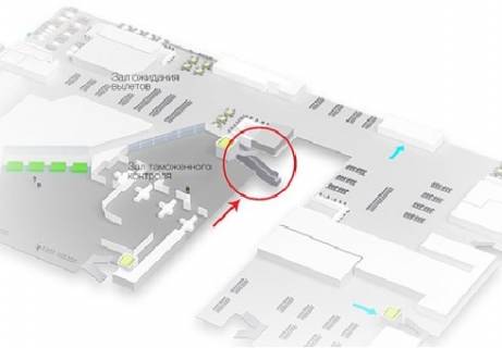 Нестандарт A в Киеве Центральный холл, 1 этаж (Терминал А) схема