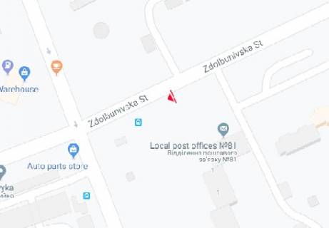 Билборд A в Киеве, 3x6  Здолбунівська вул., 1 схема