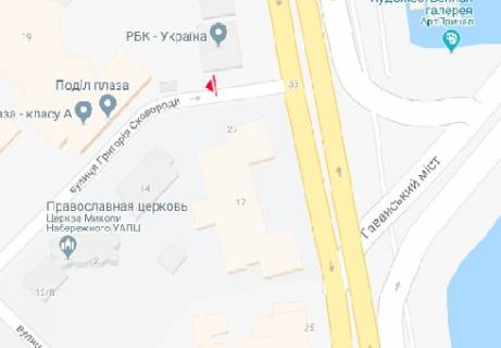 Бэклайт B в Киеве Григорія Сковороди вул., 21 схема