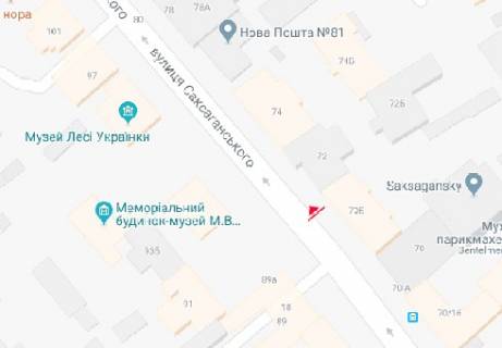 Бэклайт B в Киеве Саксаганського вул., 70б схема