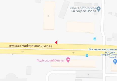 Бэклайт B в Киеве Набережно-Лугова вул., 6 схема