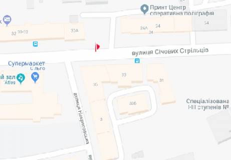 Бэклайт A в Киеве Січових Стрільців (Артема вул.), 28а схема