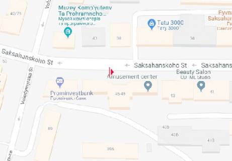 Беклайт B у Києві Саксаганського вул., 45 схема