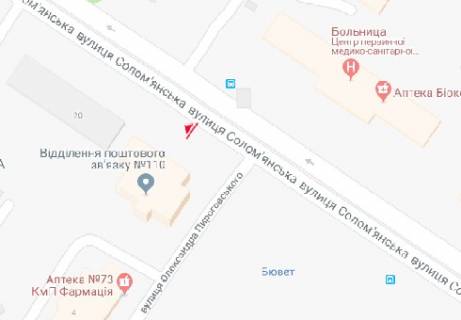Скроллер A в Киеве, 2.3x3.14  Солом`янська вул., 17 - 478337 схема