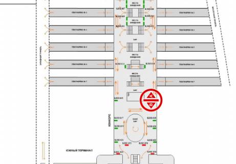 Нестандарт B в Киеве, 1x0.7  Конкорс (Южный терминал) схема