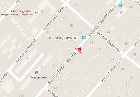 Білборд, Бігборд (Борд)  B у Херсоні, 3x6  Перекопська вул., 56 схема