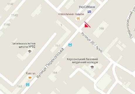 Бэклайт A в Херсоне, 3x4  Перекопська вул., 166 схема