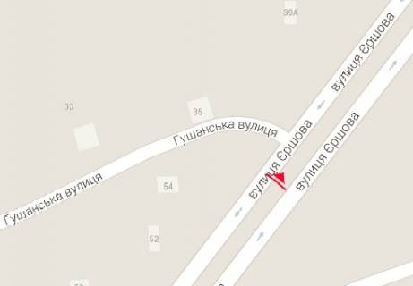 Білборд, Бігборд (Борд)  A у Луцьку, 3x6  Єршова вул. , роздільник (1) схема