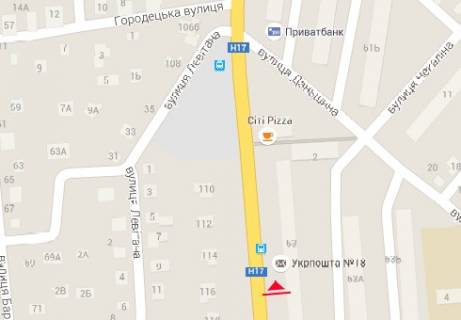 Билборд B в Луцке, 3x6  Львовская ул., 63 схема