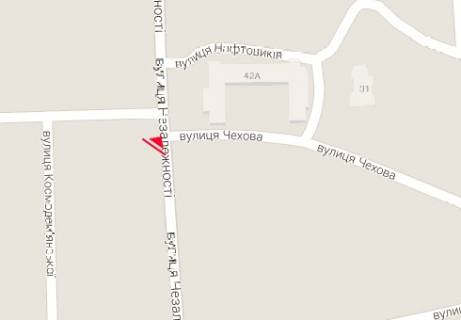 Билборд A в Нежине Незалежності вул., 25 схема