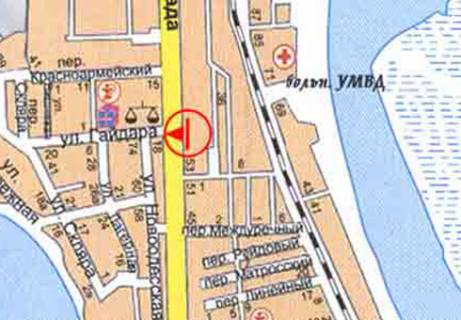 Білборд, Бігборд (Борд)  A у Миколаєві, 3x6  Героїв Сталінграда пр. - Шкільна вул. схема