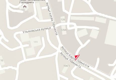 Білборд, Бігборд (Борд)  B у Нікополі Карла Лібкнехта вул., 107 схема