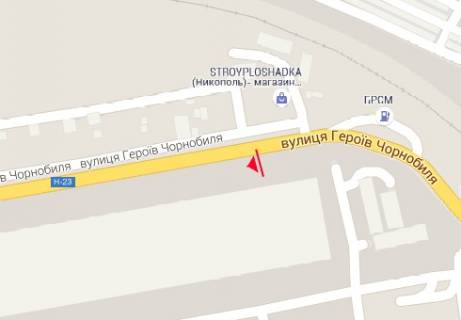 Билборд A в Никополе Героїв Чорнобиля вул., 4 схема