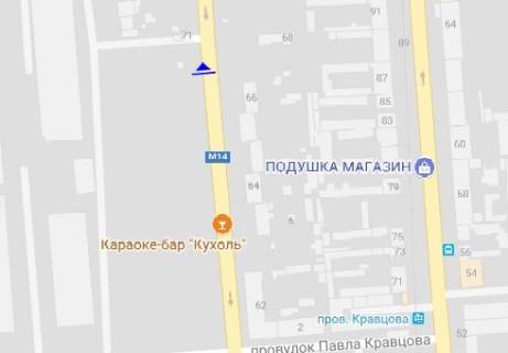 Билборд A в Одессе, 3x6  Атамана Головатого вул., 71 схема