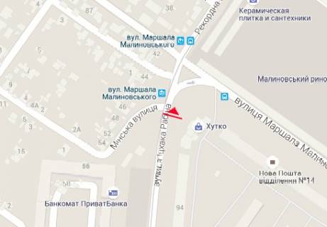 Билборд B в Одессе, 3x6  Іцхака Рабіна вул. - Маршала Малиновського вул., 71/1 схема