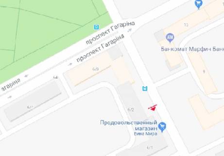 Бэклайт B в Одессе Шевченка просп., 6/2 схема