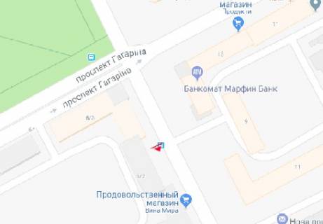 Бэклайт B в Одессе Шевченка просп., 7 - Гагаріна просп. схема