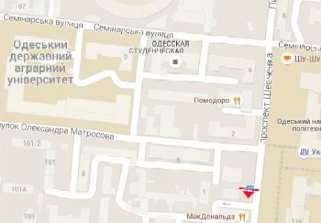 Бэклайт B в Одессе Шевченка просп., 4е схема