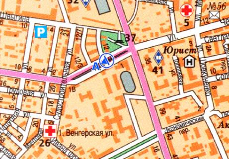 Бэклайт A в Одессе Адміральський просп., 1а схема