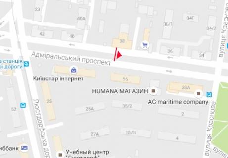 Ситилайт A в Одессе, 1.8x1.2  Адміральський просп.38 (схема№5) схема